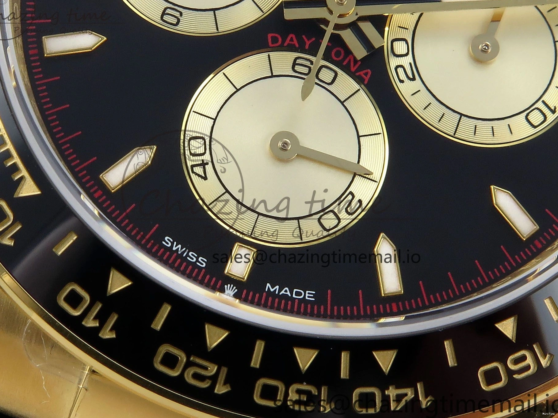 MiroTime 0208 Daytona 126518 QF 1:1 Best Edition Black YG Dial on Oysterflex Strap SH4131 V Functional 283